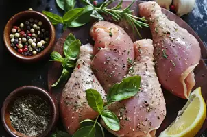 Poulet mariné au yaourt grec et aux saveurs méditerranéennes