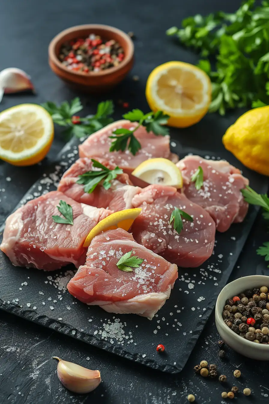 Porc savoureux au paprika et à l'ail, rehaussé de citron et de persil