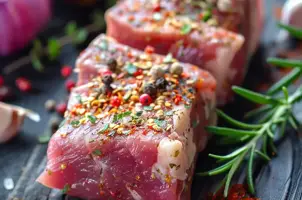 Porc épicé au paprika et aux arômes d'ail et de cumin
