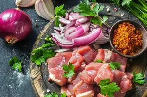 Porc au lait de coco et curry, un délice parfumé à la coriandre