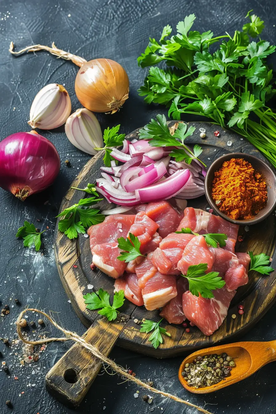 Porc au lait de coco et curry, un délice parfumé à la coriandre