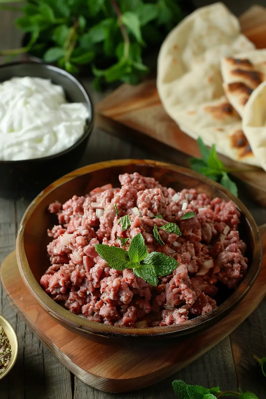 Agneau épicé en pita à la menthe et au yaourt