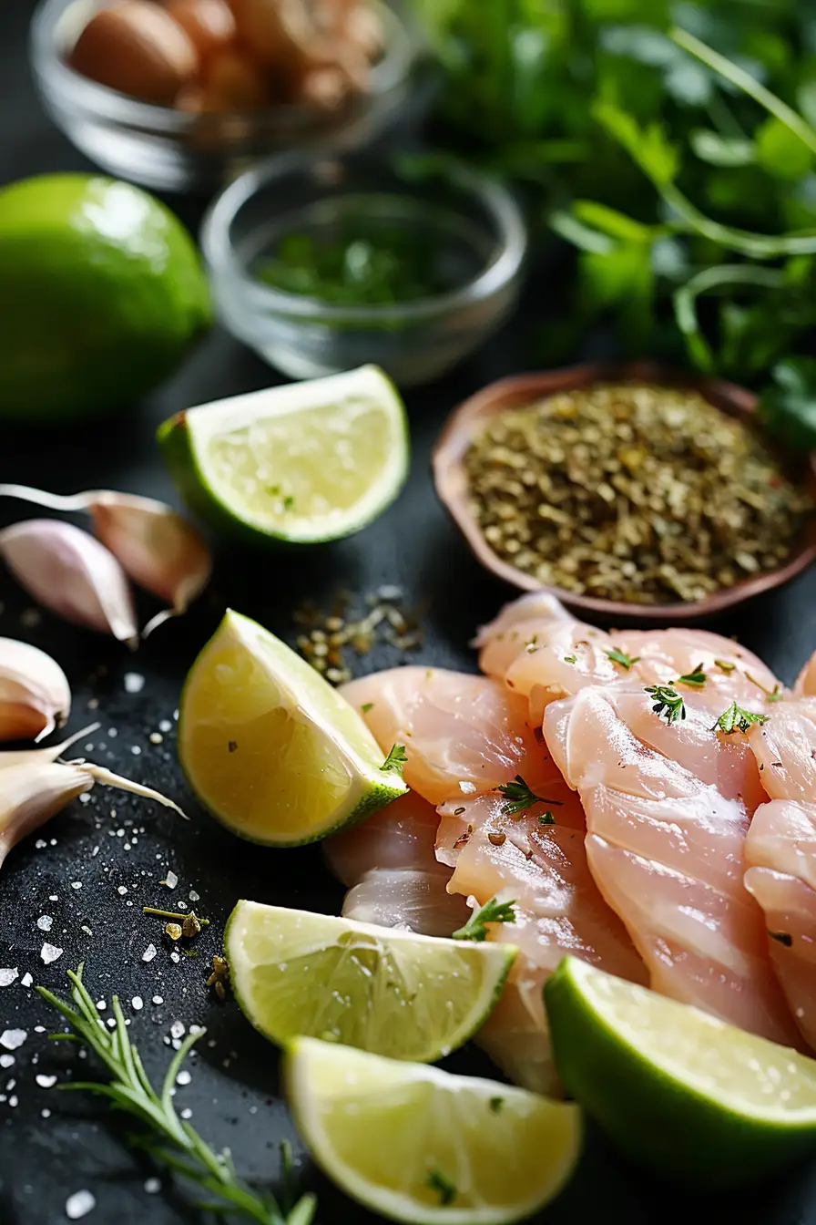 Dinde épicée au cumin et citron vert, parfumée à l'ail et à la coriandre