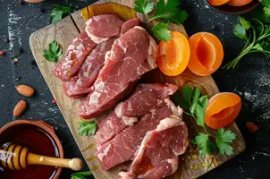 Canard aux épices ras el hanout, miel et abricots secs croquants