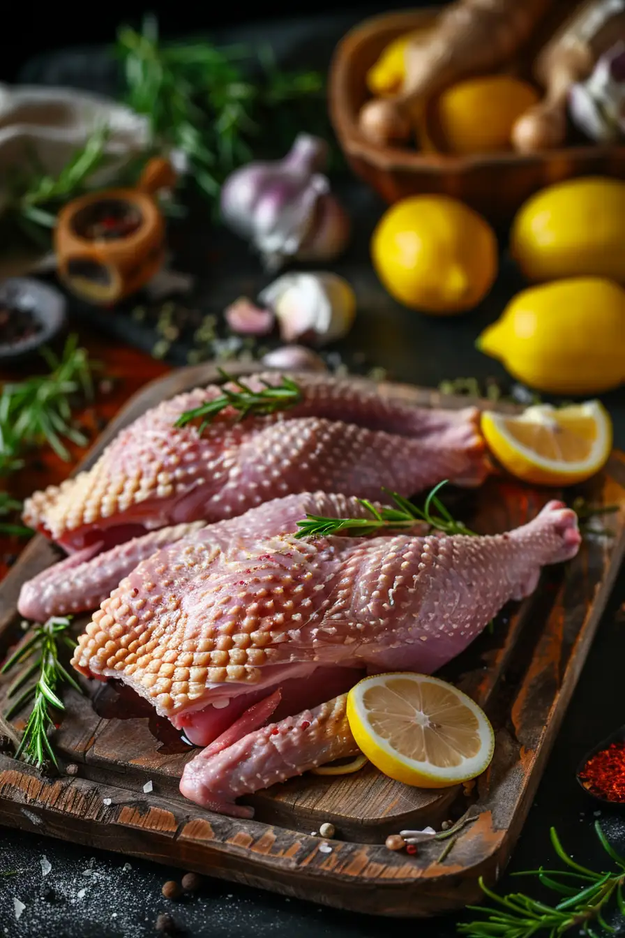 Canard mariné au yaourt et épices, un délice citronné