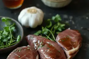 Canard laqué au miel et à la coriandre