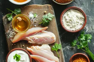 Canard au yaourt et curry, douceur miel et coriandre