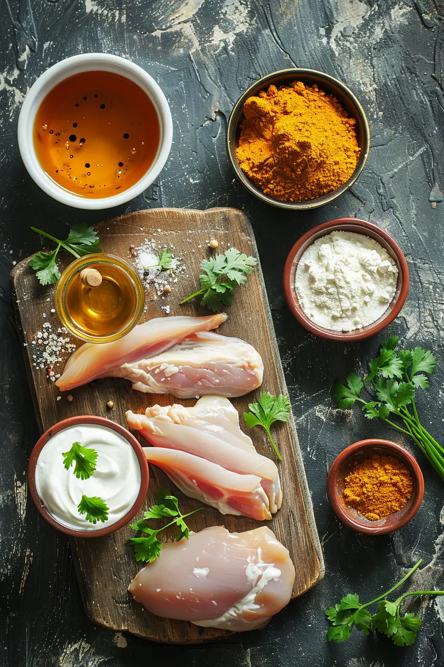 Canard au yaourt et curry, douceur miel et coriandre