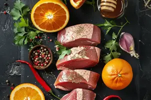 Canard rôti à l'orange et au miel, relevé de piment et de coriandre