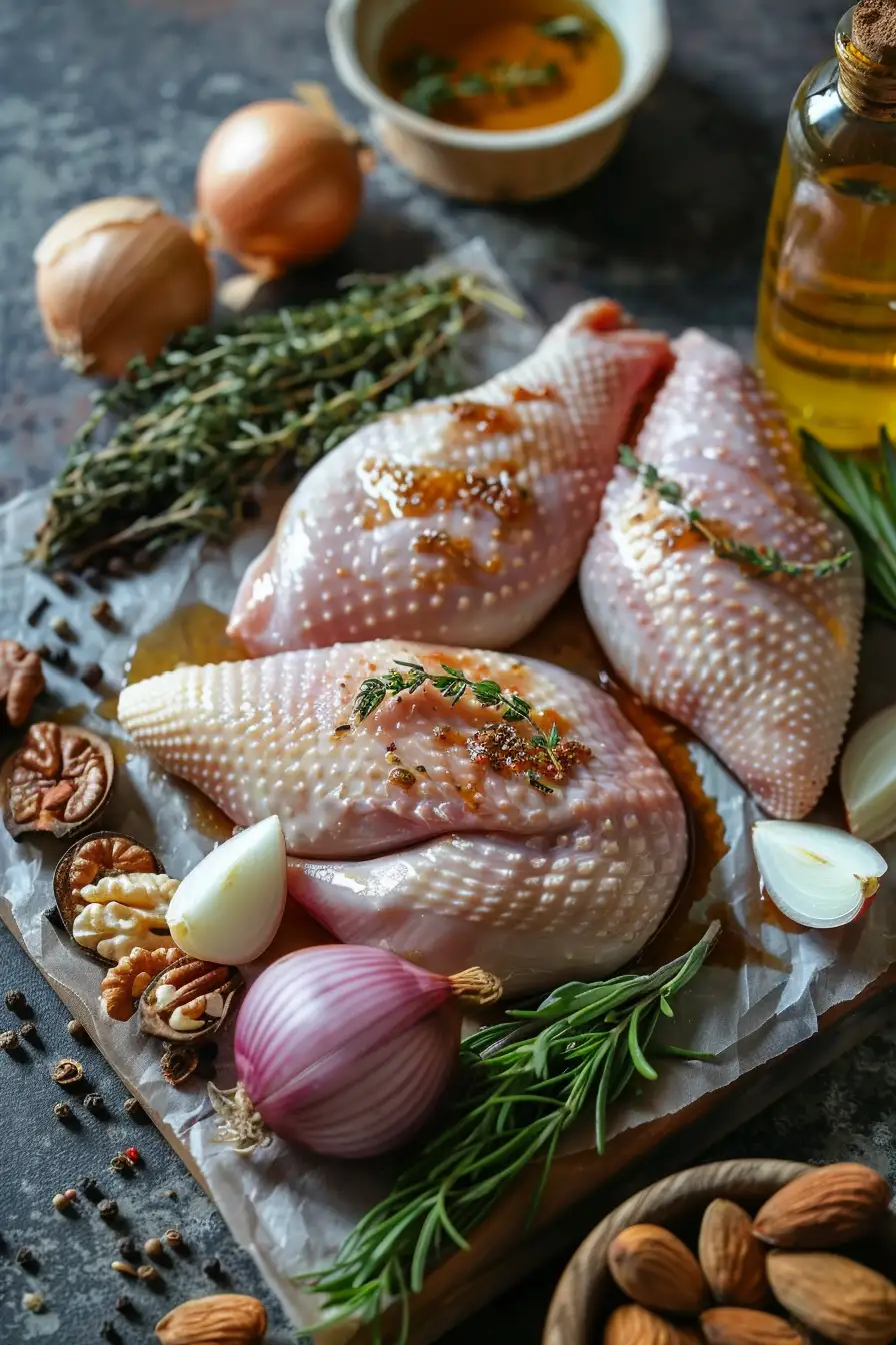 Canard aux épices tunisiennes, miel et amandes croquantes
