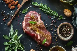 Canard aux épices za'atar, miel et amandes croquantes