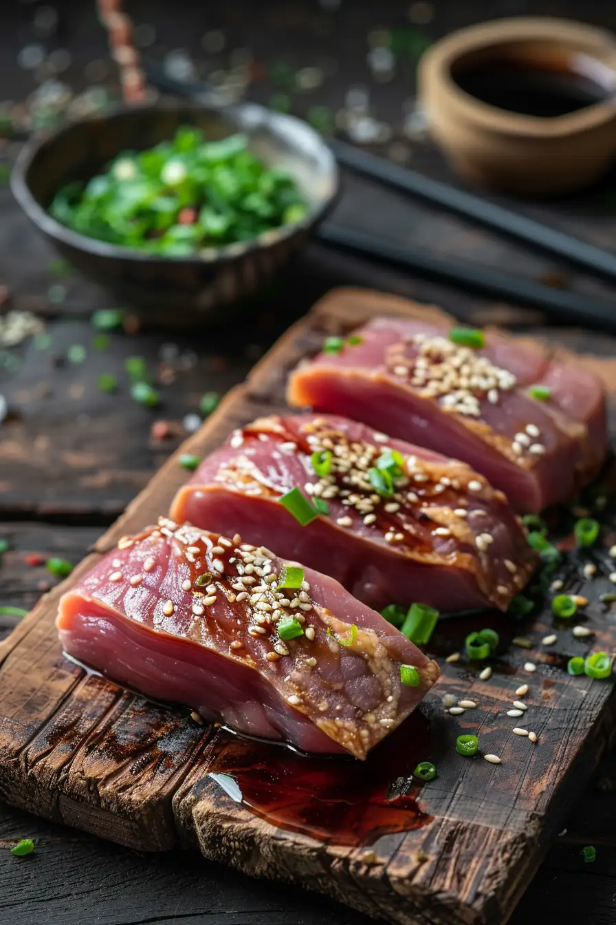 Canard au miel et gingembre, éclat de citron vert et sauce soja