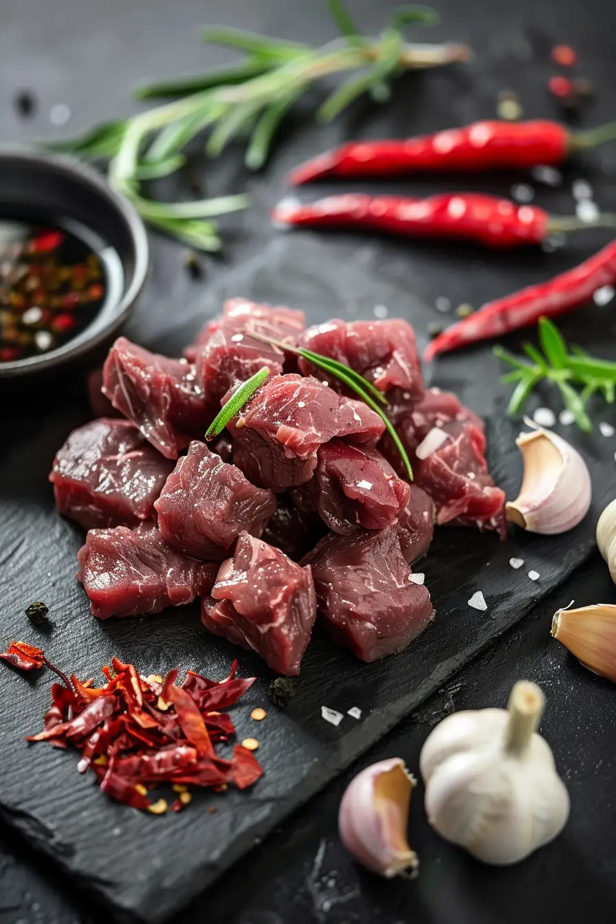 Cerf aux saveurs exotiques : citronnelle, sauce soja et piment