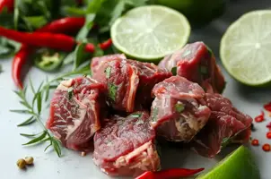 Cerf épicé au citron vert et à la coriandre
