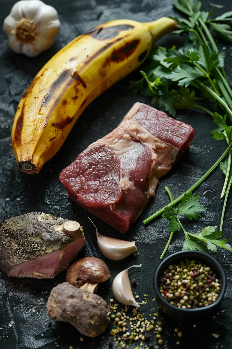 Un festin sauvage : cerf aux épices et banane plantain rôtie