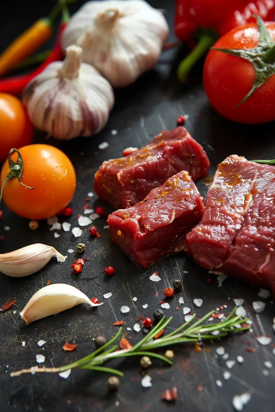 Cerf épicé aux oignons et paprika doux
