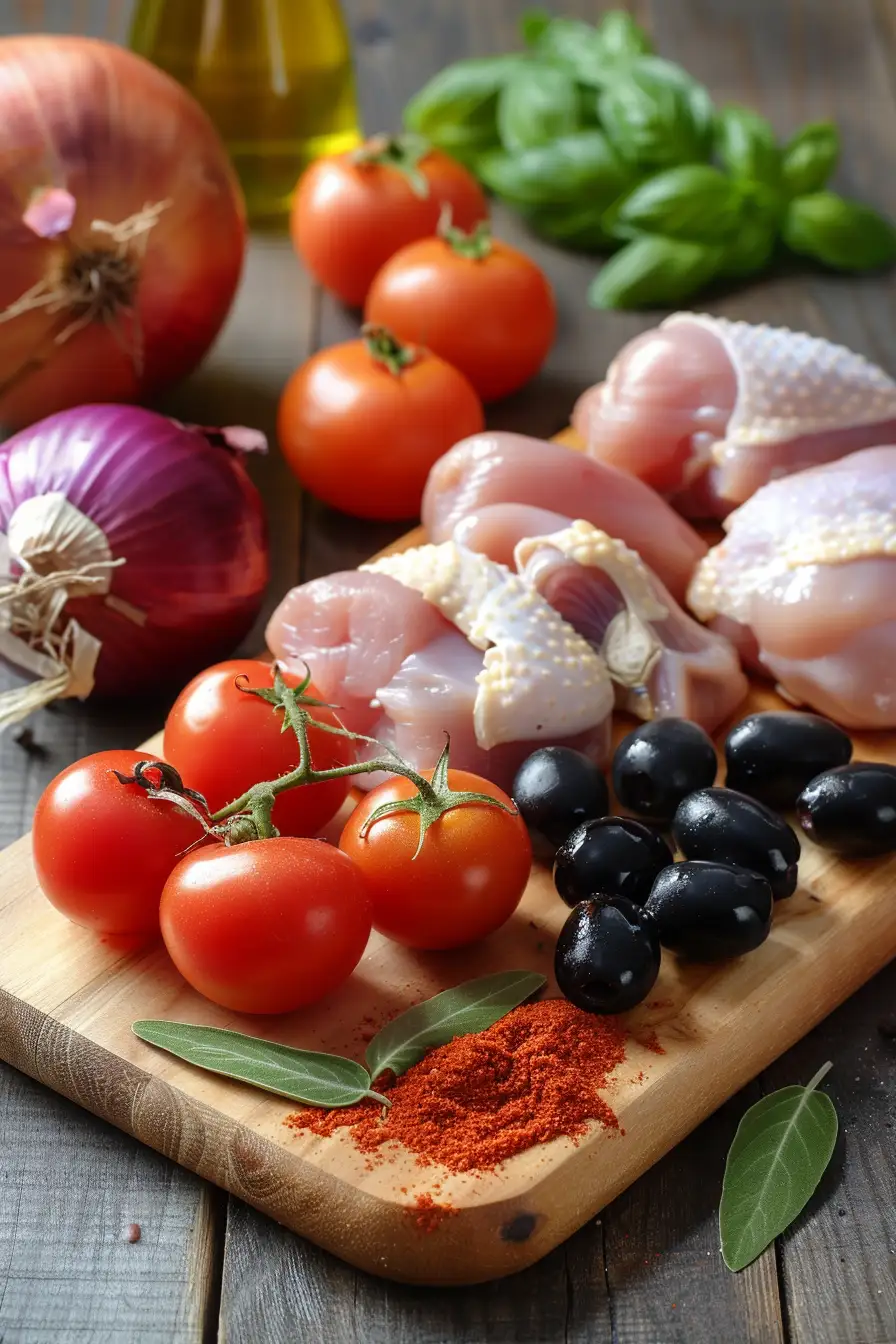 Poulet aux saveurs méditerranéennes et éclats de tomates cerises