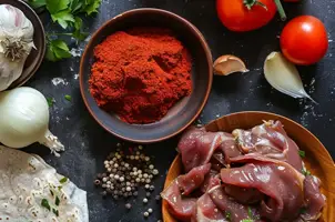 Cerf épicé à l'éthiopienne sur lit d'injera
