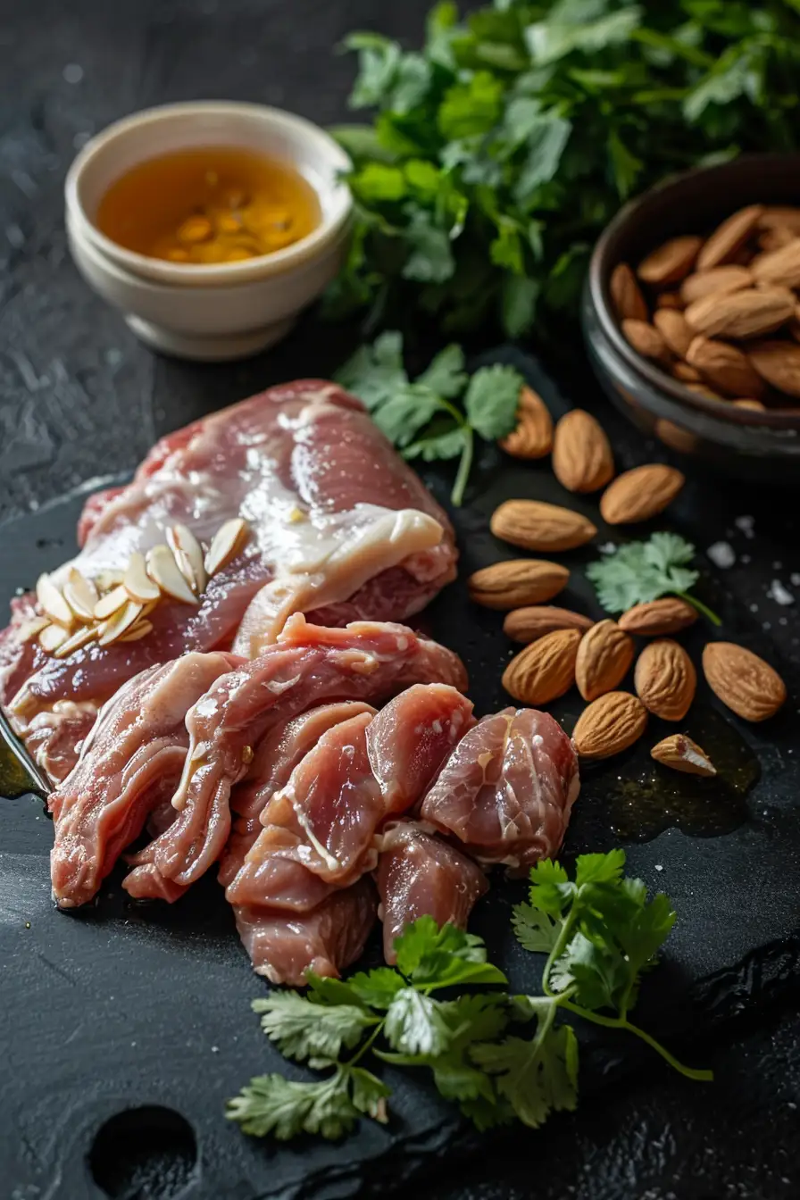 Lapin aux saveurs orientales : ras el hanout, miel et amandes effilées