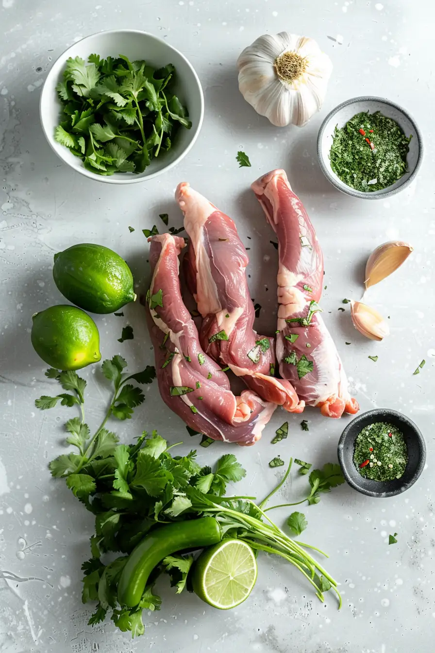 Lapin épicé au jalapeño, coriandre et citron vert
