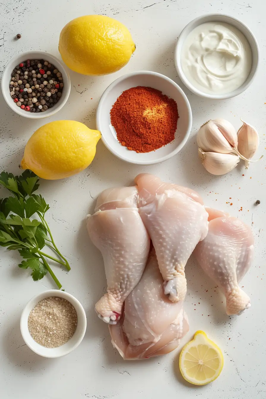 Poulet aux épices saoudiennes et yaourt citronné