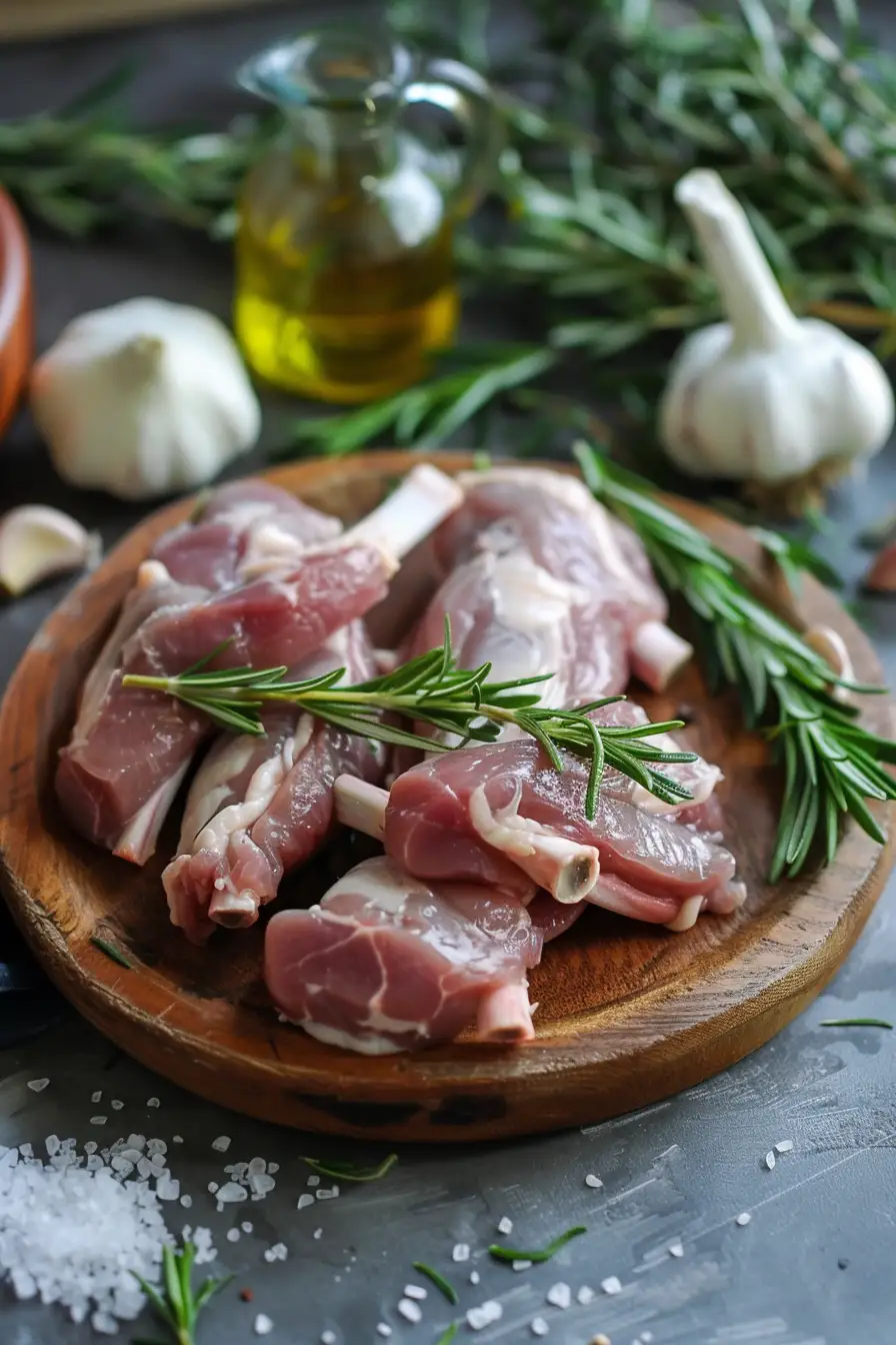 Délice de lapin au romarin et à l'ail confit