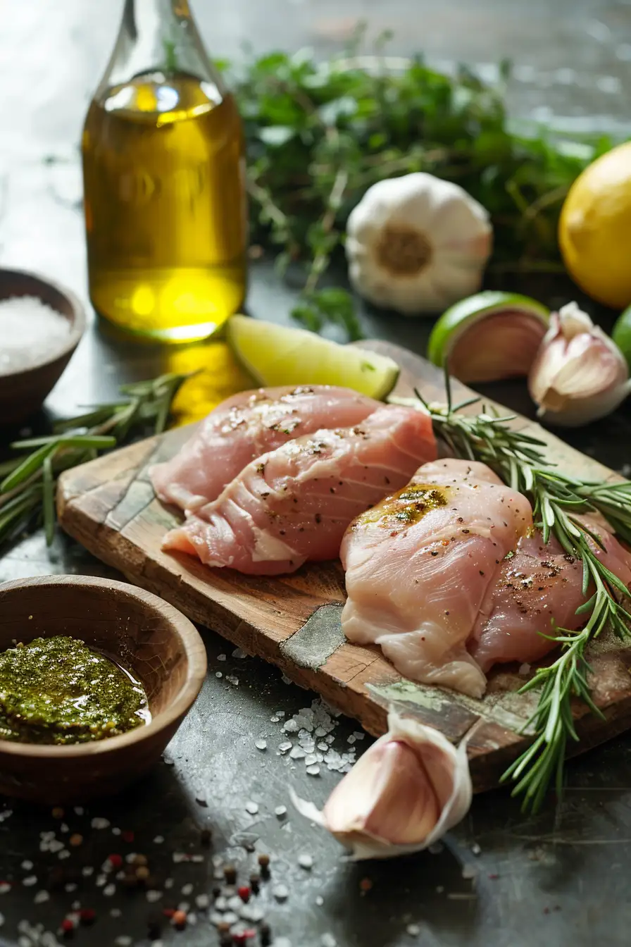 Lapin au citron vert et cumin, parfumé à l'ail et à l'huile d'olive