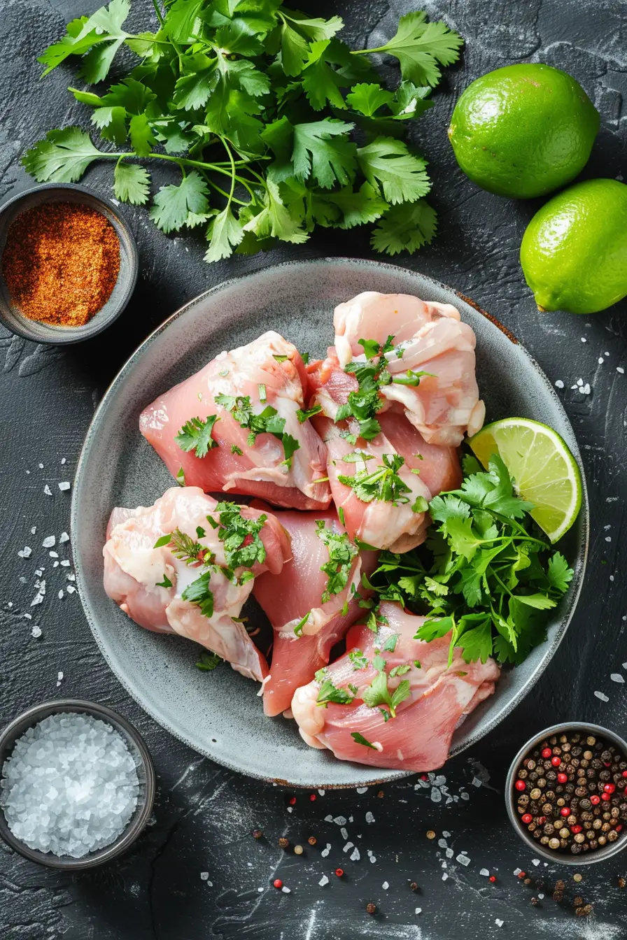 Lapin exotique au lait de coco, curry et citron vert