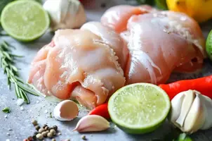 Poulet exotique au lait de coco et piment Scotch bonnet