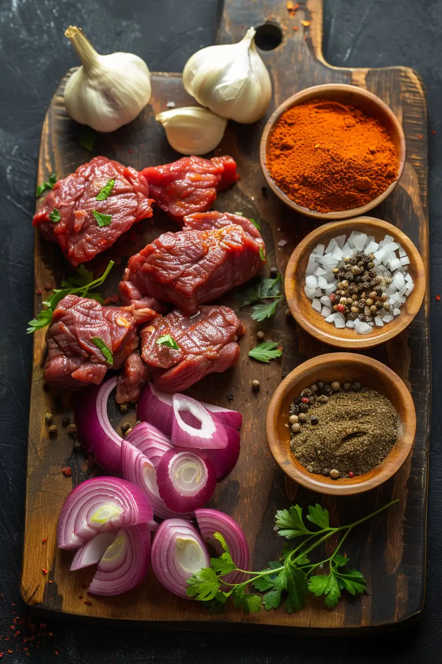 Bœuf épicé aux oignons et aux saveurs du monde