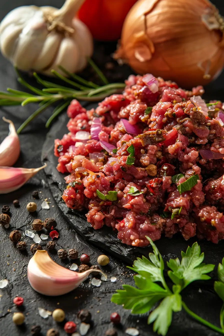 Bœuf haché épicé aux saveurs méditerranéennes