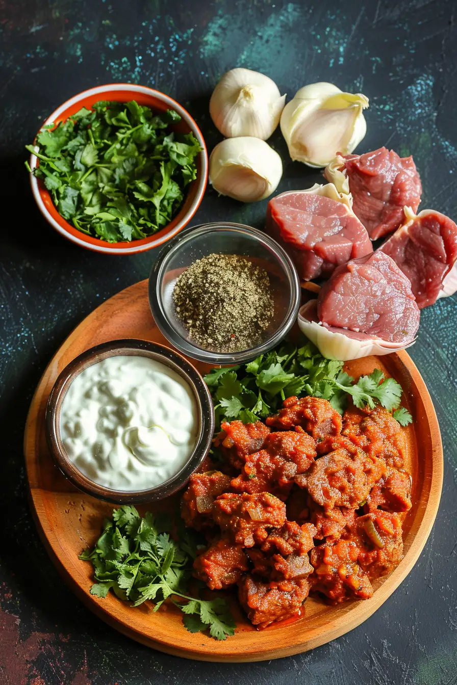 Bœuf haché aux épices garam masala et yaourt frais